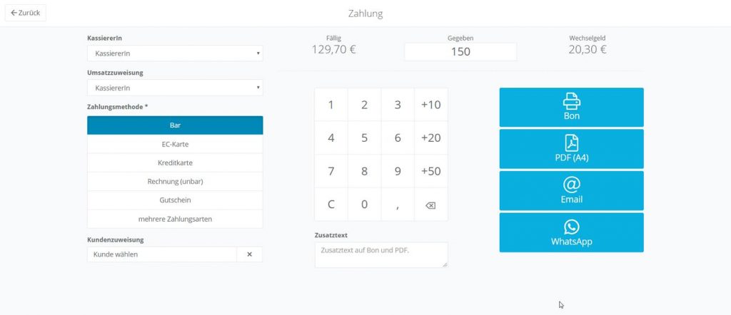 helloCash Dashboard