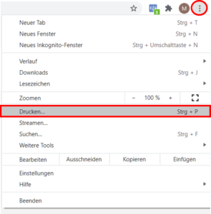 drucken google chrome