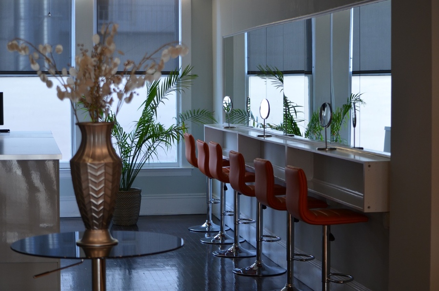 Decoración peluquería minimalista 3 © pixabay