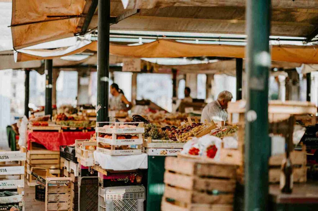 Marktstand Kasse