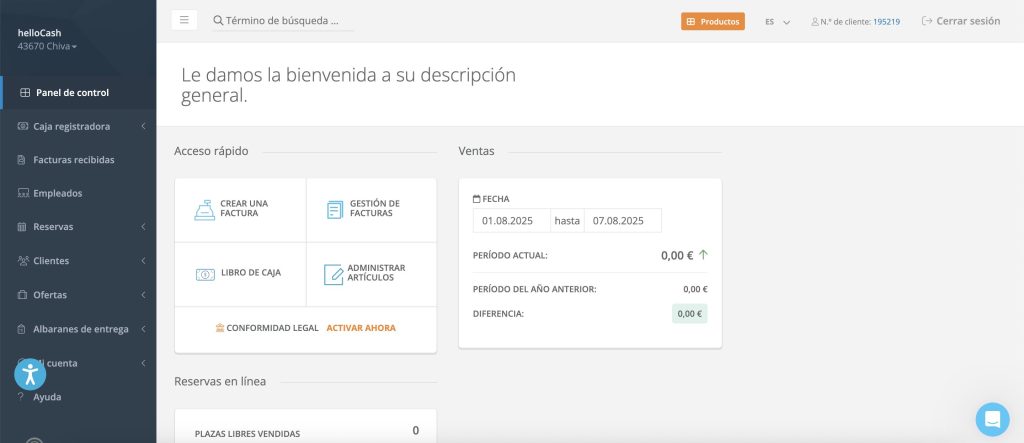 como activar Verifactu en helloCash