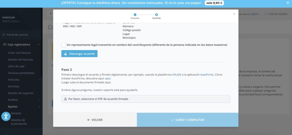 como activar Verifactu en helloCash