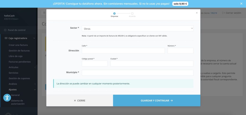 como activar Verifactu en helloCash