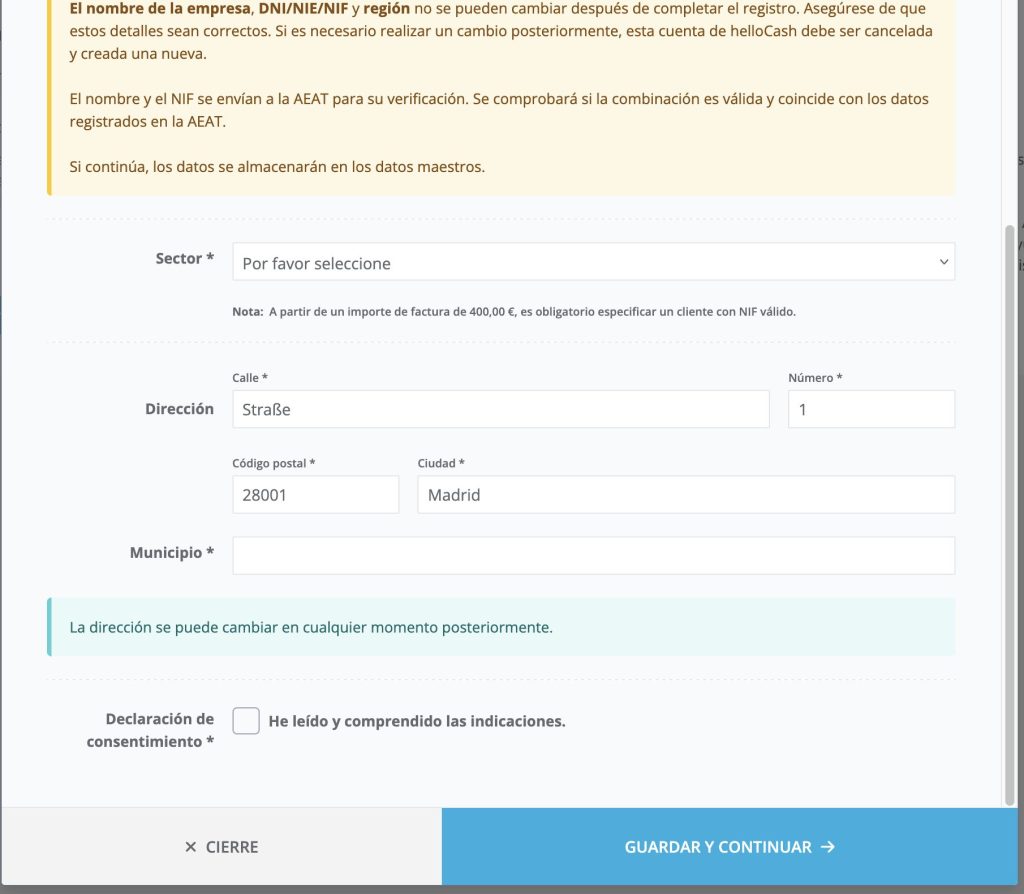 Datos a informar para activar TicketBAI en helloCash - parte 2