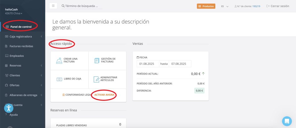 Activar TicketBAI en helloCash