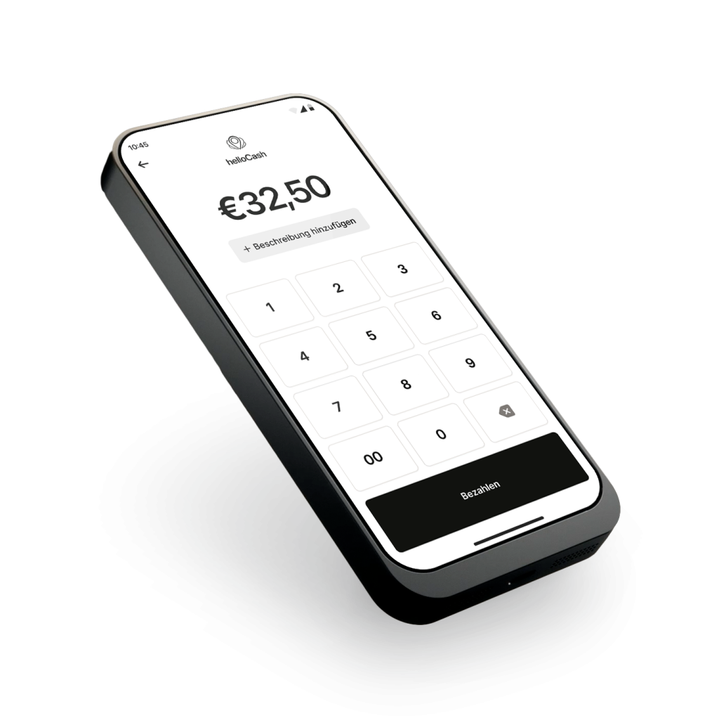 Kartenzahlung für Kleinunternehmer helloCash Payment Terminal